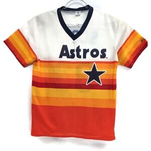 Houston Astros Shirt Mens XL Orange Yellow MLB Baseball Scott 33 Jersey